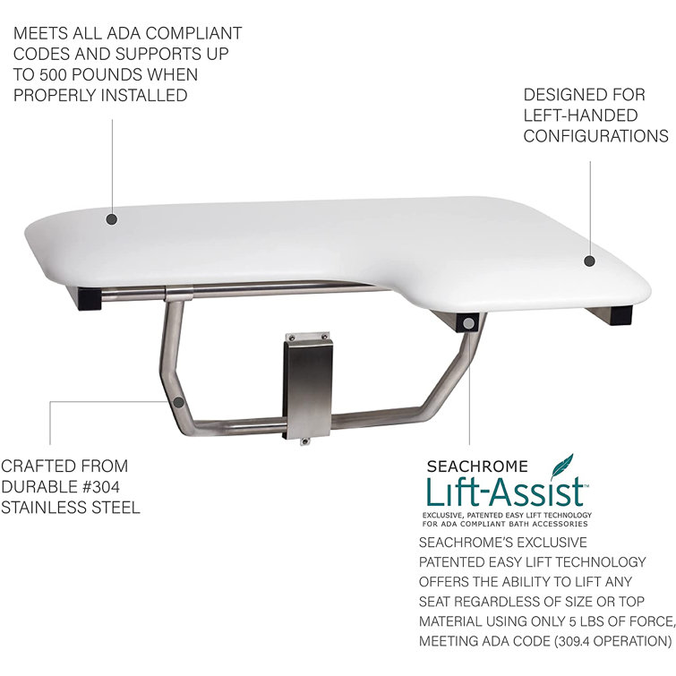 Seachrome Padded ADA Bariatric Transfer Bench Seat Wayfair Canada